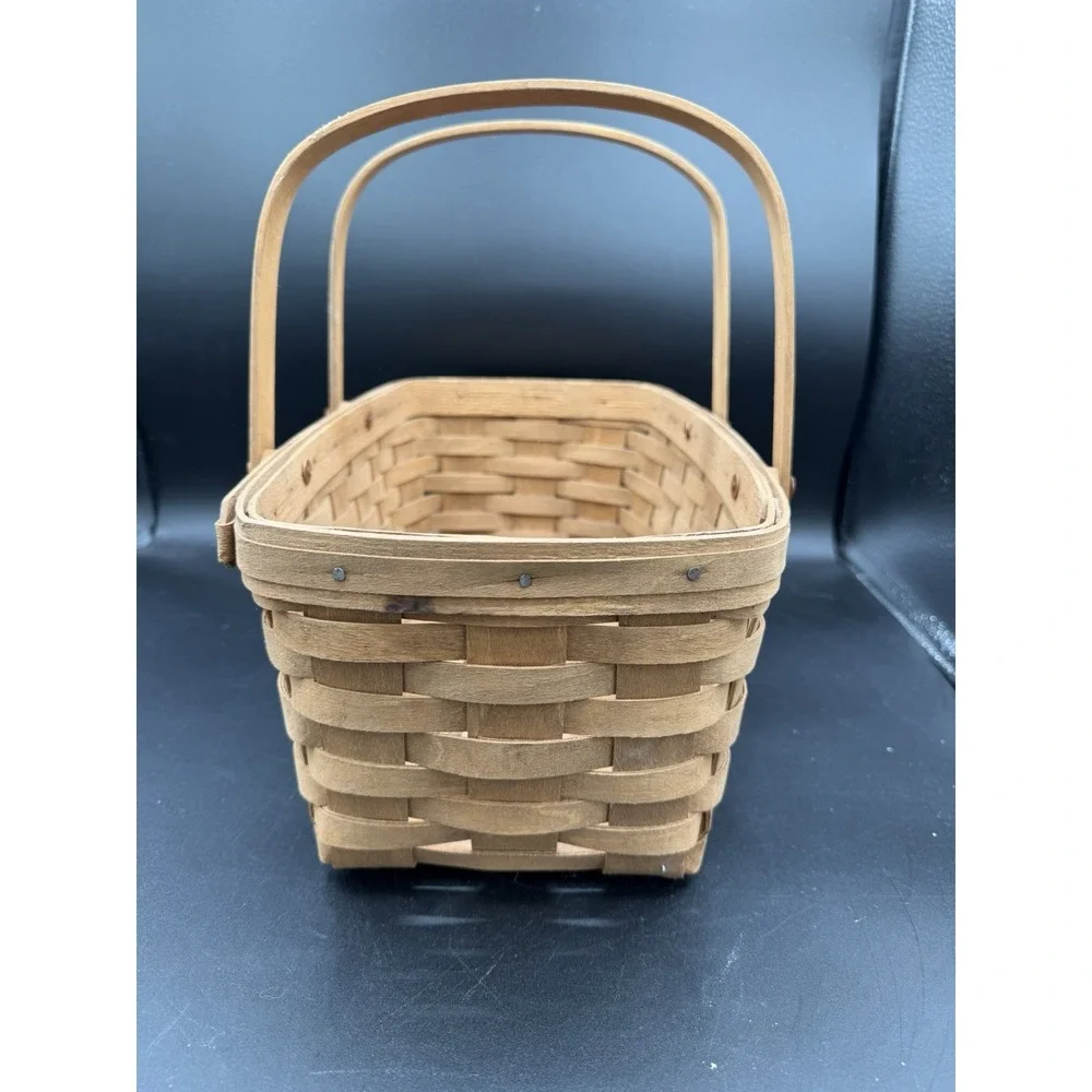 🧺✨ Longaberger 1986 Vintage Large Chore Basket – Made 1 Year Only 🍂🏡